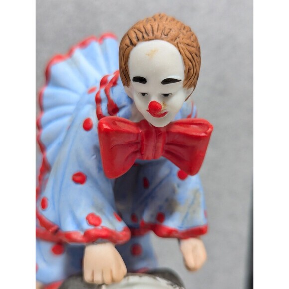 Vintage 1985  Willett’s Clown & Goat Ceramic Figurine Cheri Alderman Whimsical - Picture 5 of 11